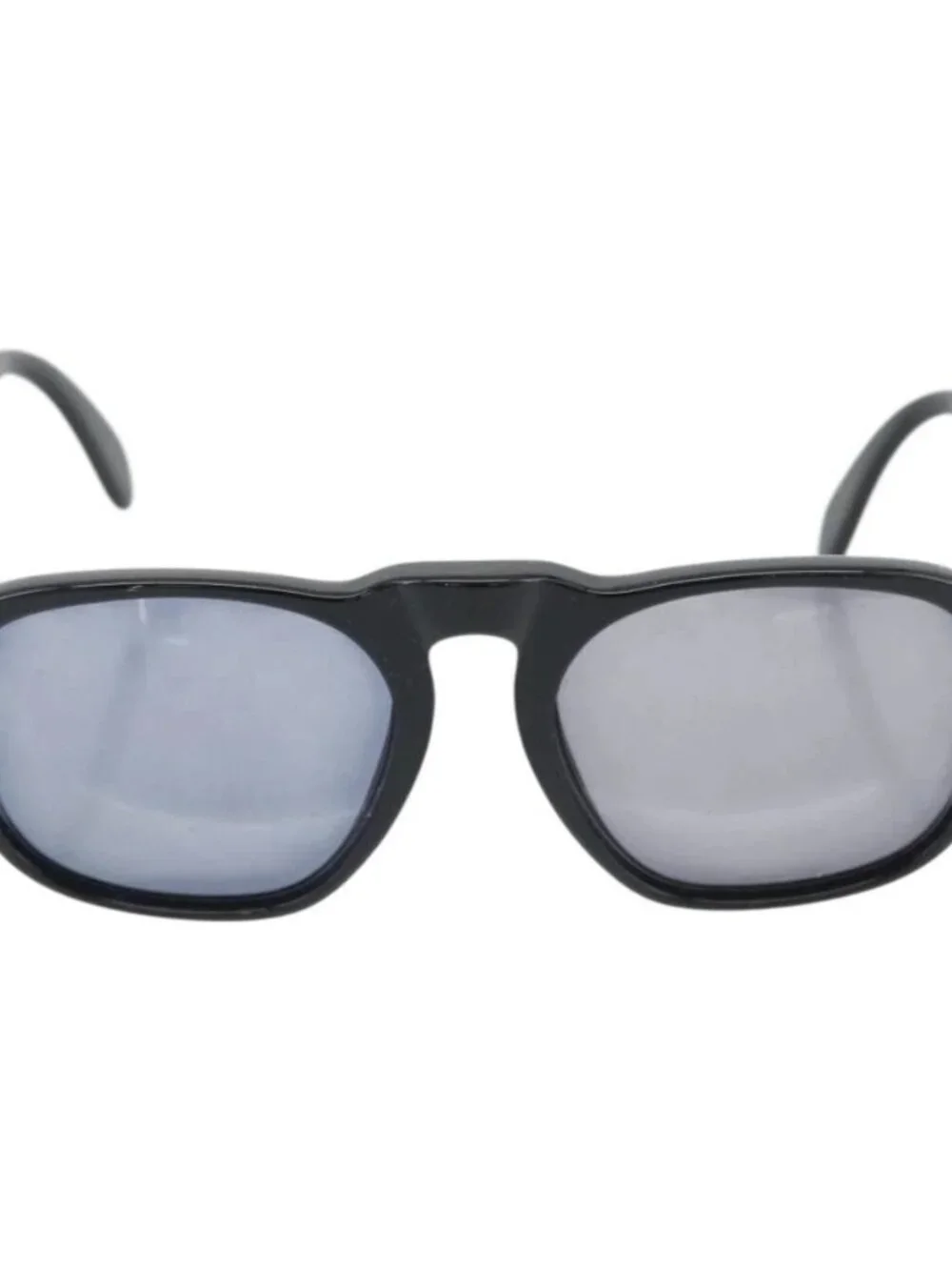 CHANEL COCO Mark Sunglasses plastic Black CC Auth 181746
